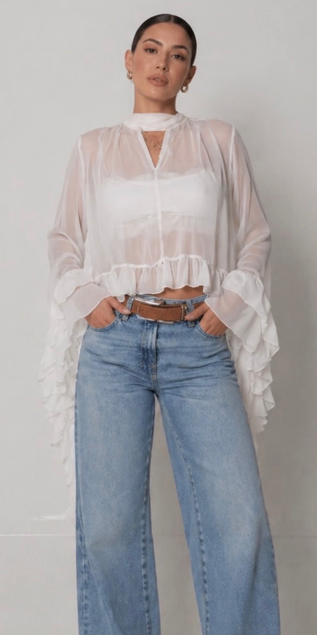 Top de Chifón moda “Boho Chic”