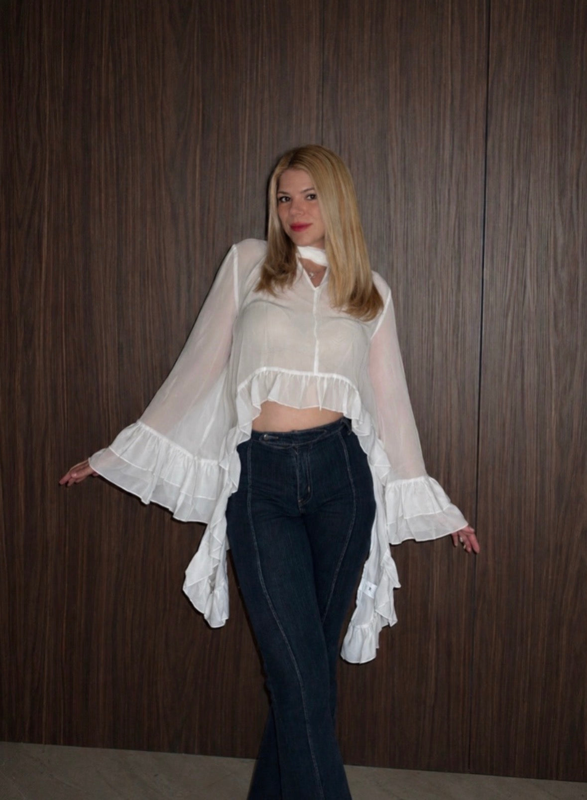 Top de Chifón moda “Boho Chic”