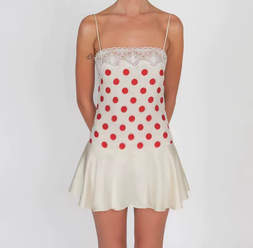 Vestido Polka dot vintage