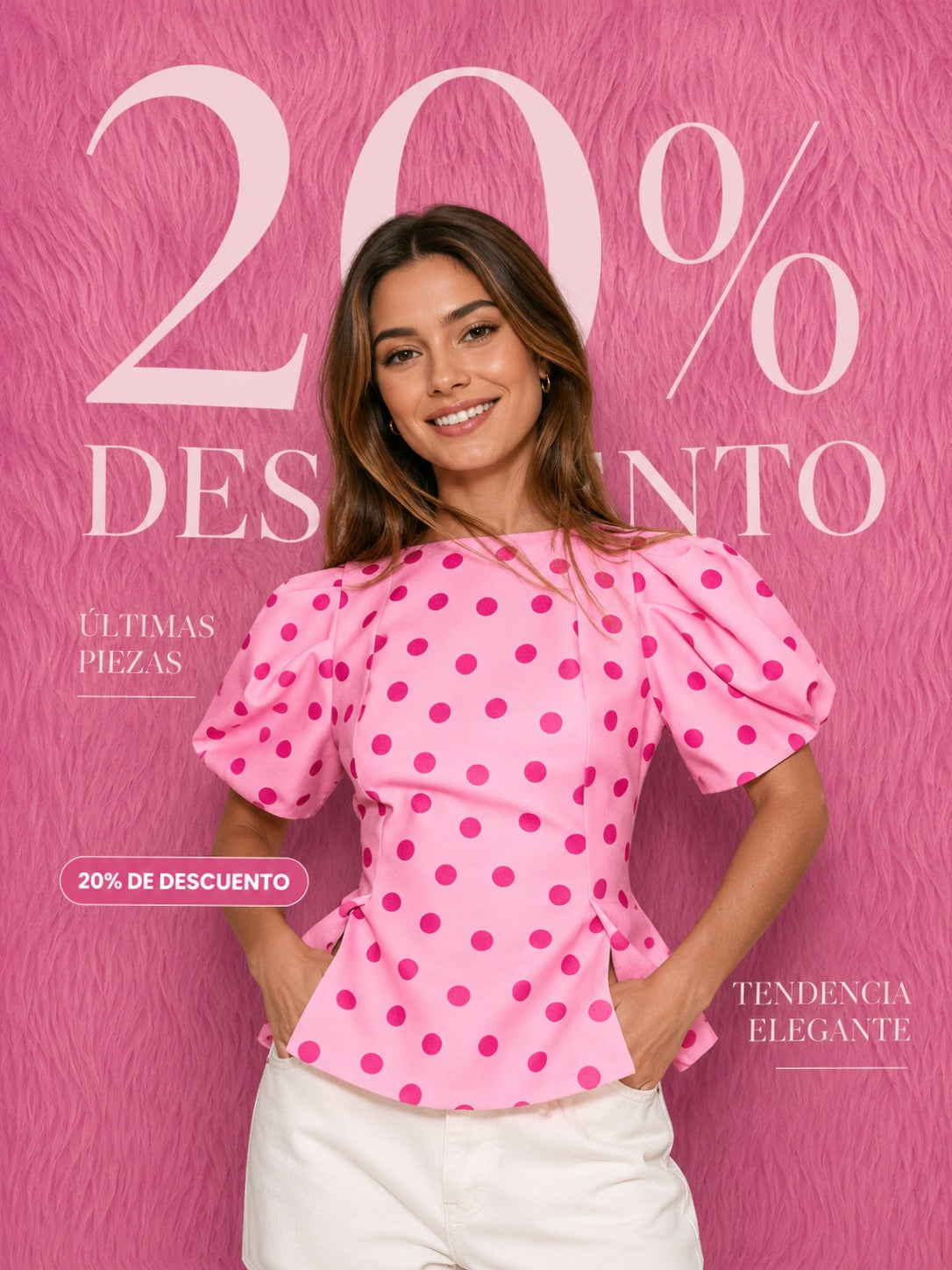 Parisian polka dots blusa