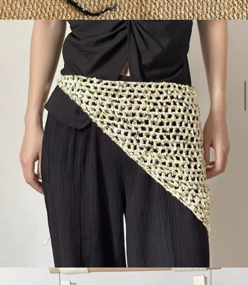 Pañuelo tejido moda "Boho glam"