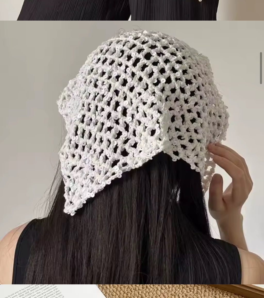 Pañuelo tejido moda "Boho glam"