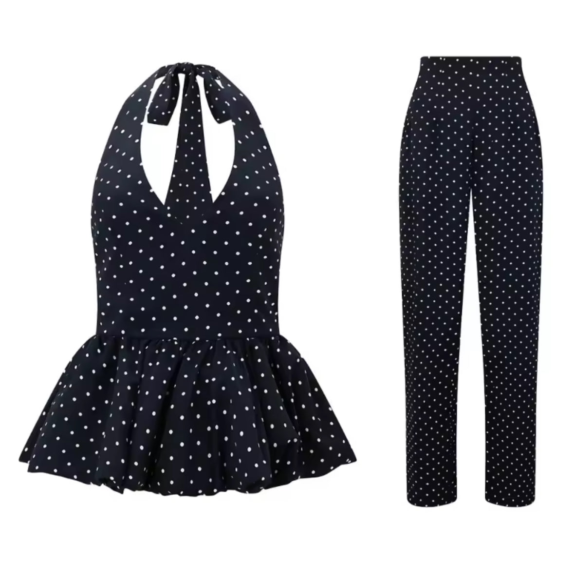 Conjunto Parisino coquette de lunares